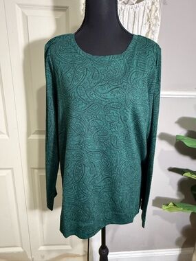 J. Jill Green Clothing Tag - Teal/Forest Green